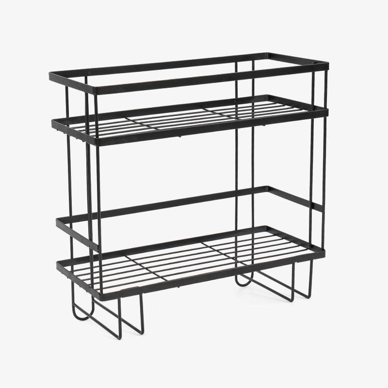 Dubbel lager väggmonterad hylla