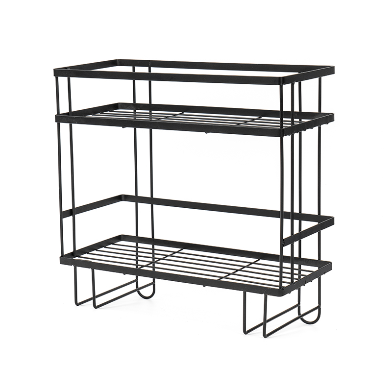 Dubbel lager väggmonterad hylla