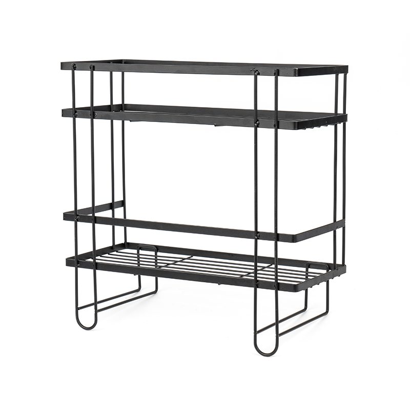 Dubbel lager väggmonterad hylla