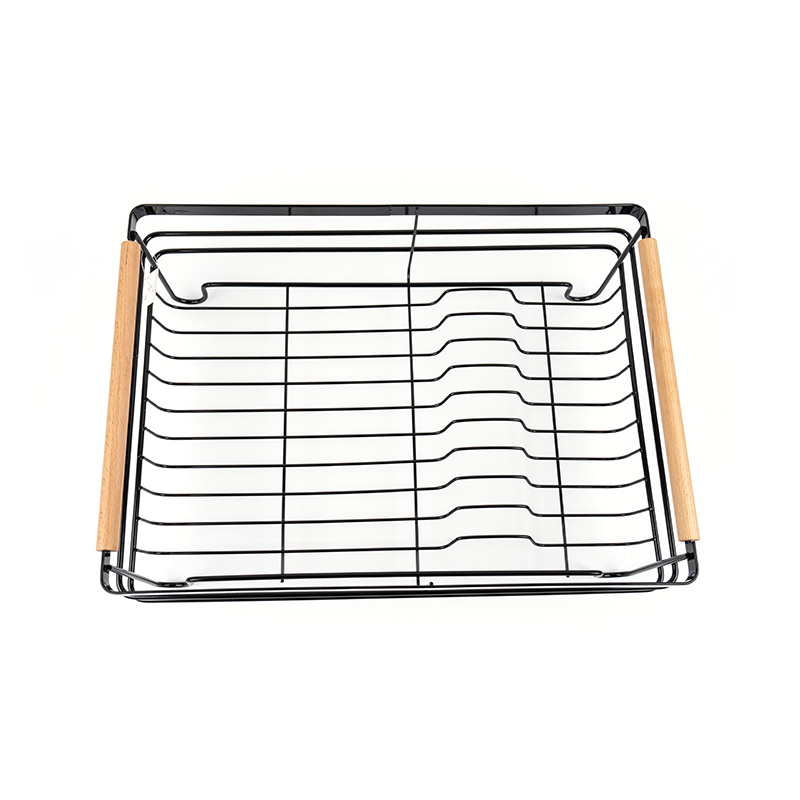 Torkställ i metall med trähandtag