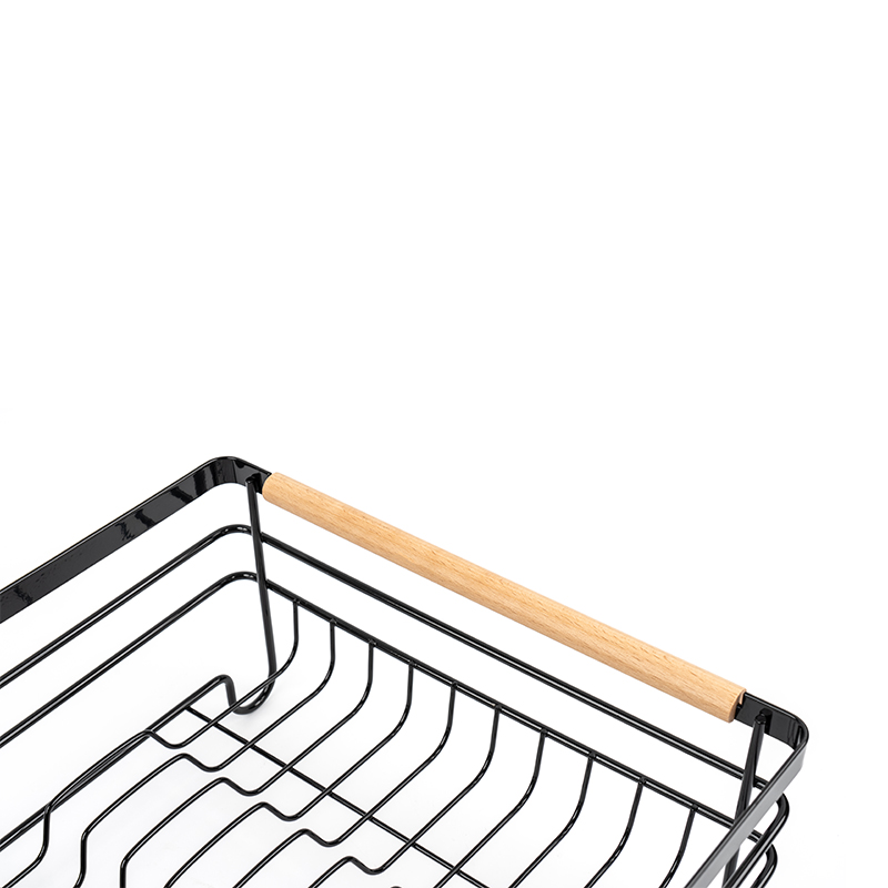 Torkställ i metall med trähandtag