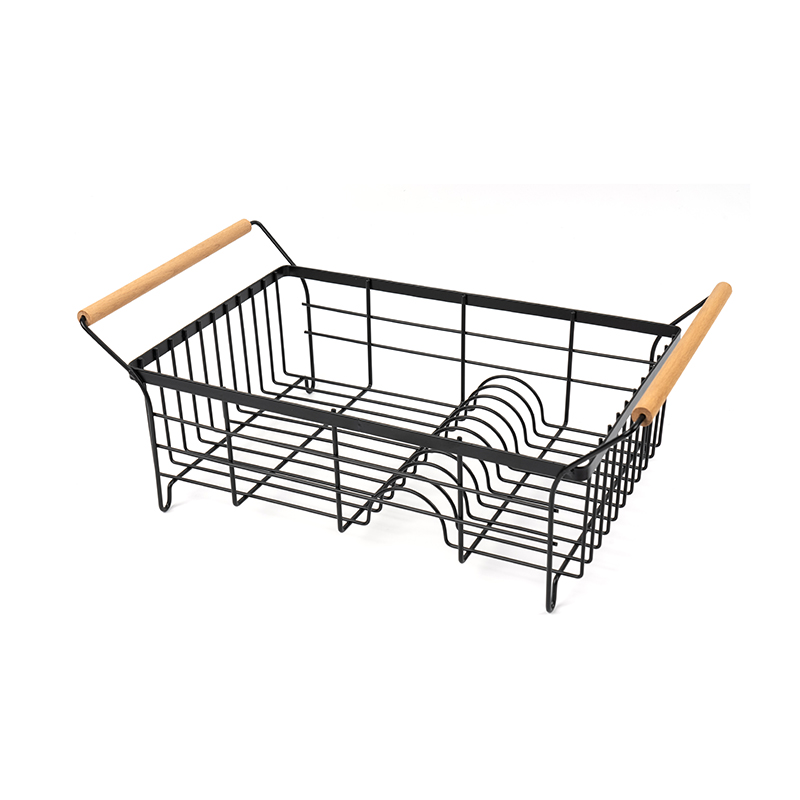 Torkställ i rostfritt stål med bestickhållare och avloppsbräda