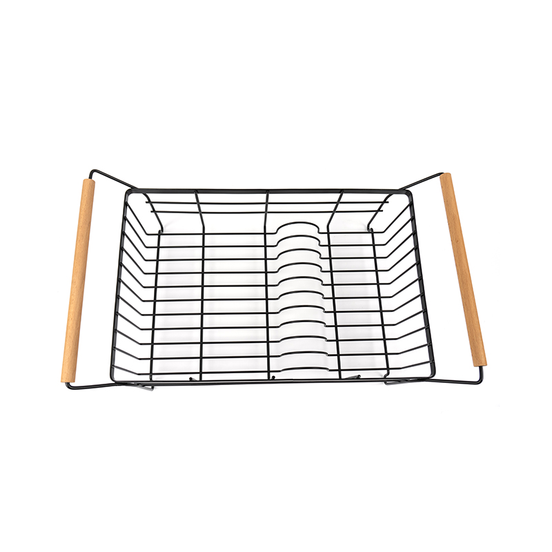 Torkställ i rostfritt stål med bestickhållare och avloppsbräda