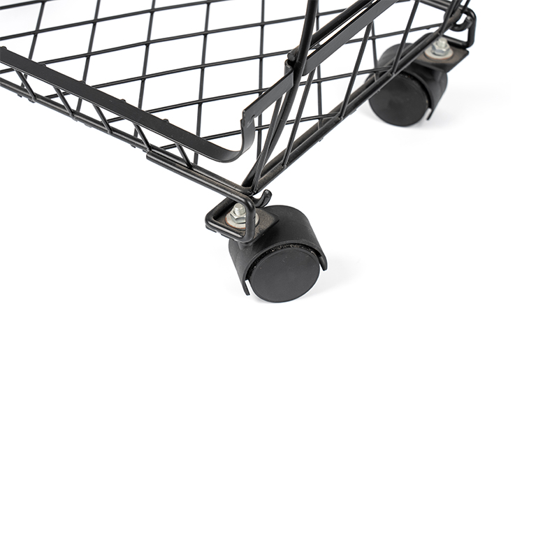 Stapelbar frukt- och grönsakskorg i 4 nivåer med rullande hjul