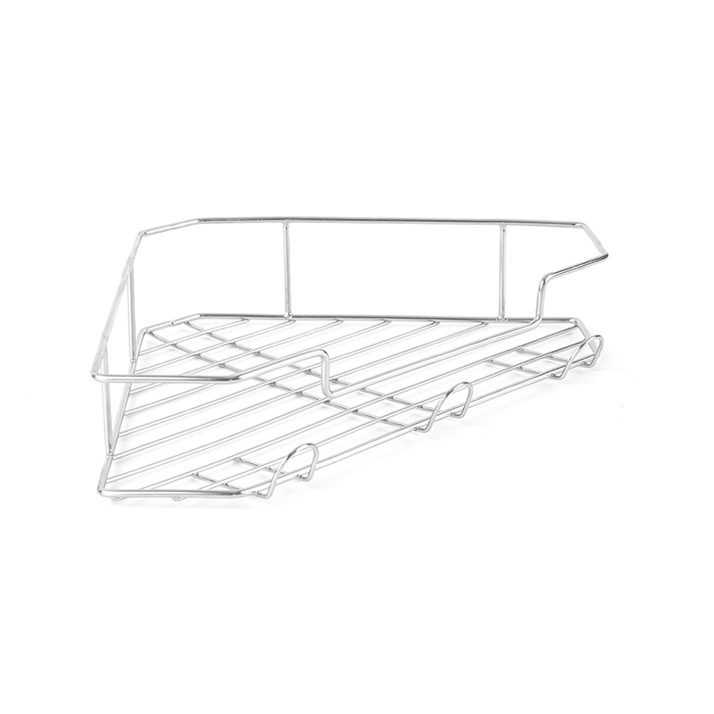 304 rostfritt stål väggmonterad duschkabin Hörnhylla