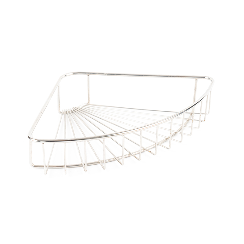 Väggmonterad duschkabin i rostfritt stål med krok