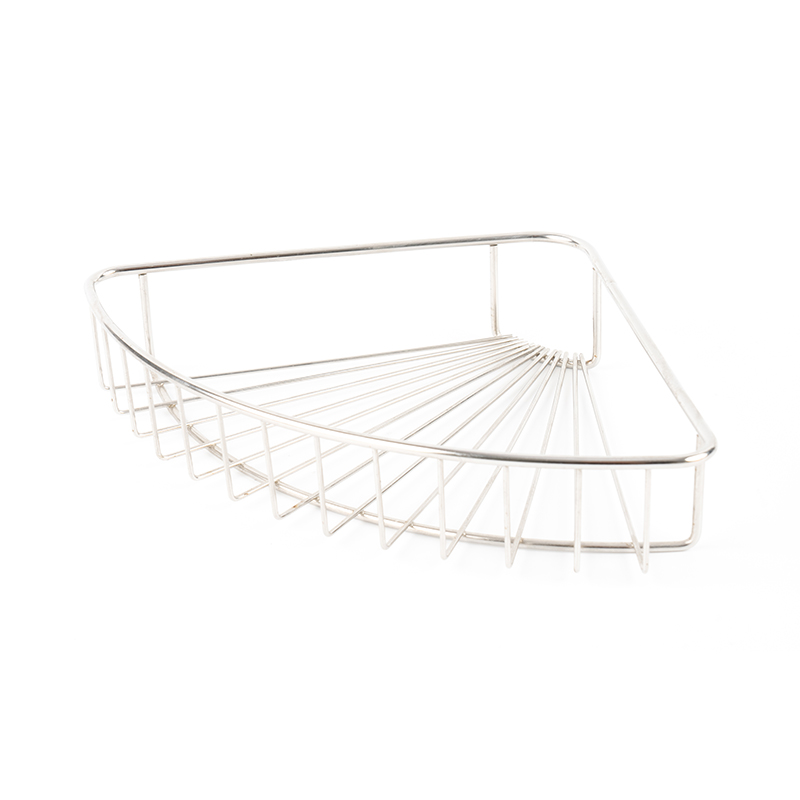 Väggmonterad duschkabin i rostfritt stål med krok