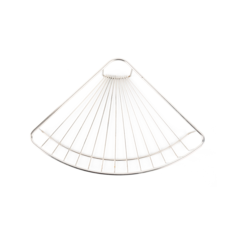 Väggmonterad duschkabin i rostfritt stål med krok