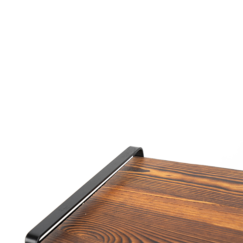 Rustik trä bänkskiva vinställ flaskor behöver ingen montering