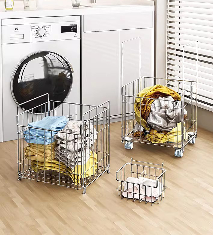 Vilka tekniska förbättringar minskar vikten på smutsiga klädkorgar av metall?